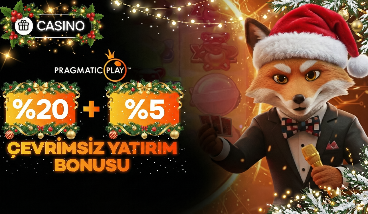 PRAGMATIC PLAY ÖZEL %20 + %5 ÇEVRİMSİZ BONUS!